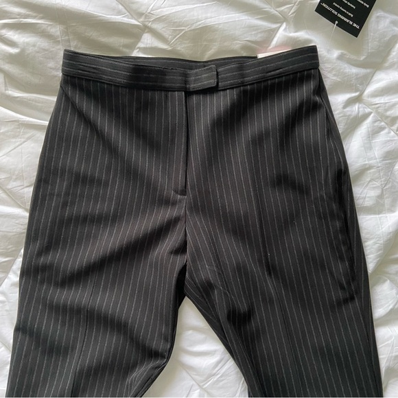 🎯 10P Sag Harbor women’s black pinstripe trousers - flattering! NWT - Picture 12 of 12